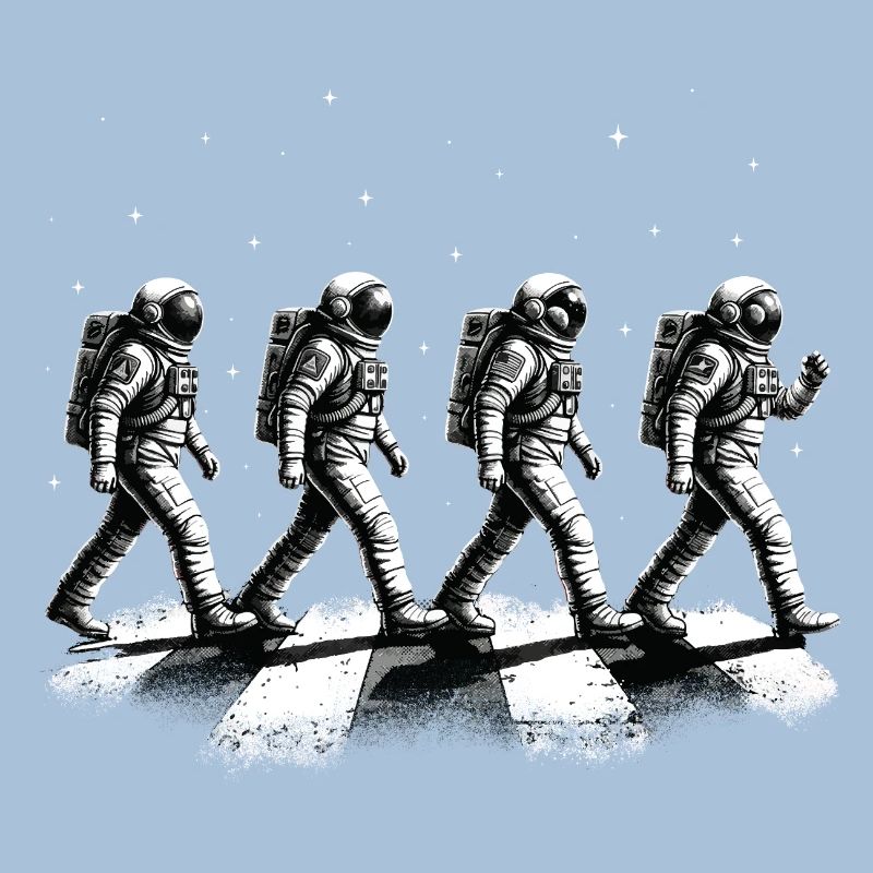 Walking Astronauts Space Exploration