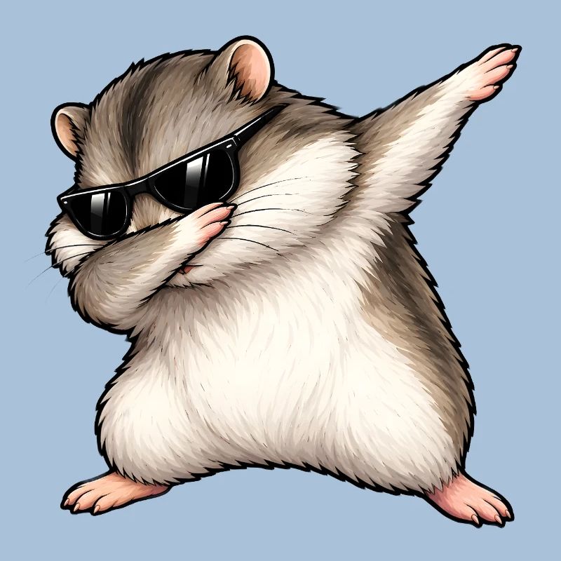 Dabbing Dschungarian Dwarf Hamster