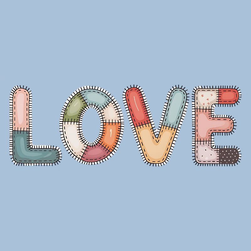 Love Patchwork Nähen Handarbeit Design