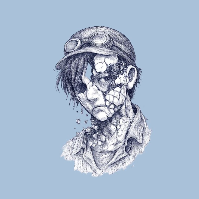 Decayed mechanic| Surreal Zomie Boy