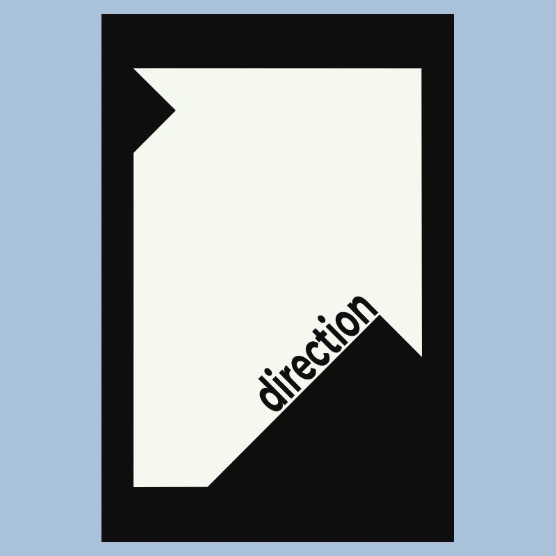 Direction Poster Black – Minimal Statement