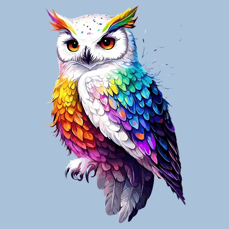 Schneeeule Weiße Eule Kauz Uhu Owl Schnee Eulen