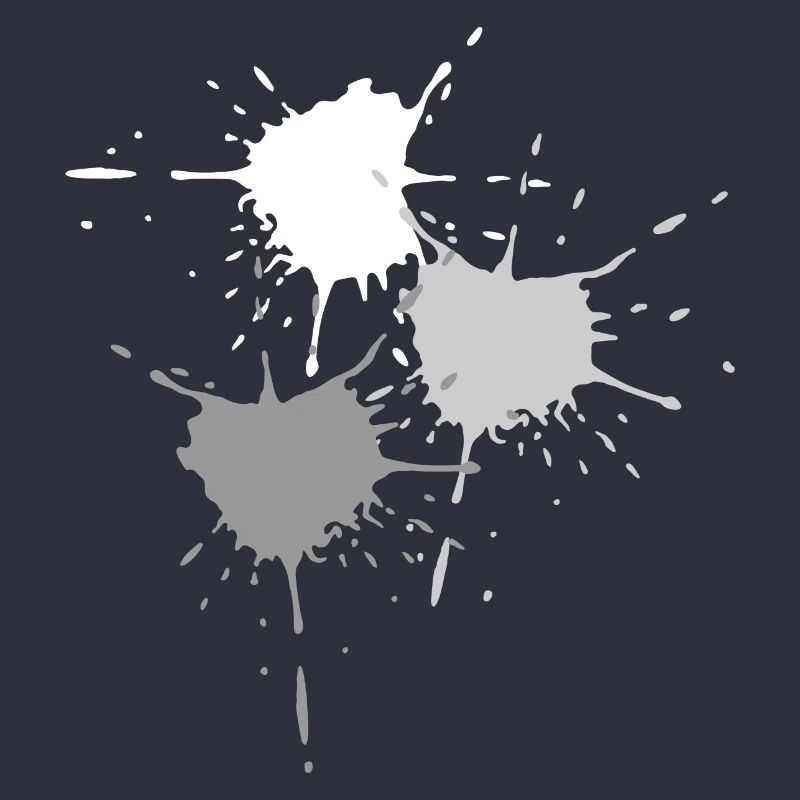 Art - Exploding des touches de couleur en gris