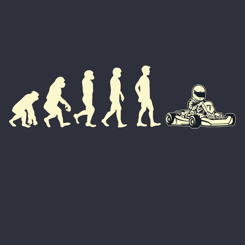 Geschenk Shirt kart evolution