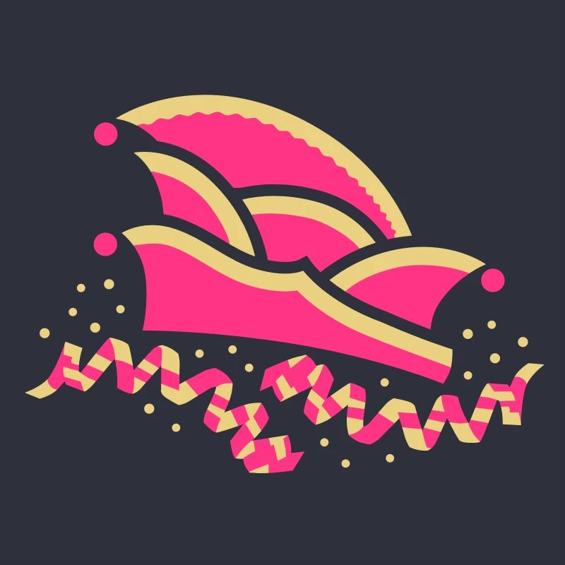Fool's cap with streamers