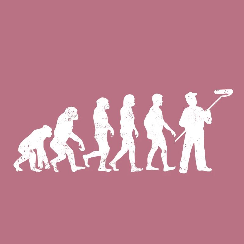 Maler Evolution anstreicher beruf geschenk job
