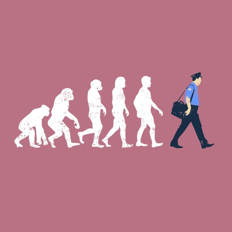 Postbote Evolution geschenk job beruf post brief