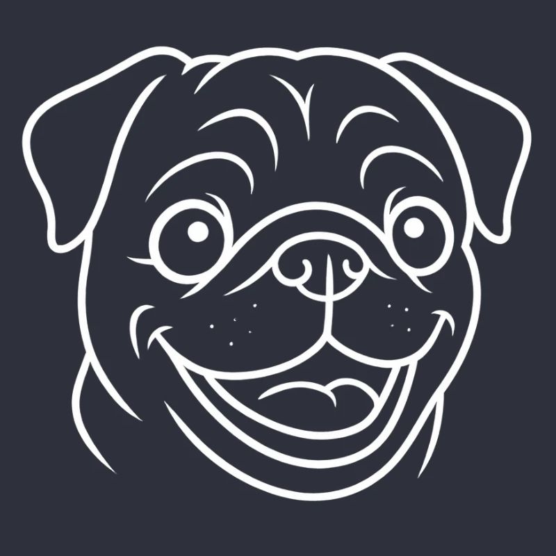 TinyPaws Black & White Edition Mops Style b