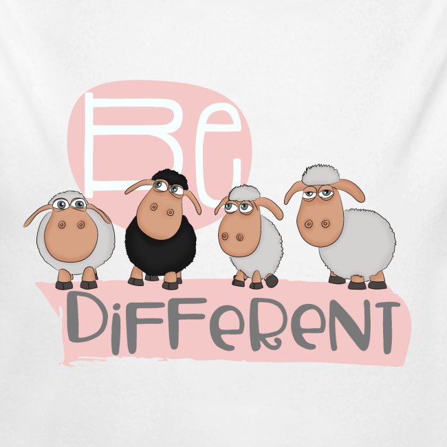Be different: einzigartiges schwarzes Schaf