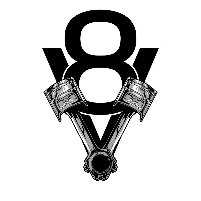 V8 engine piston flathead tuning engine block