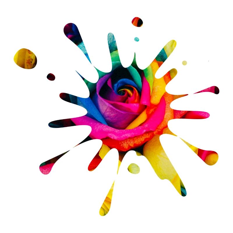 Splash Rose - Farbklecks