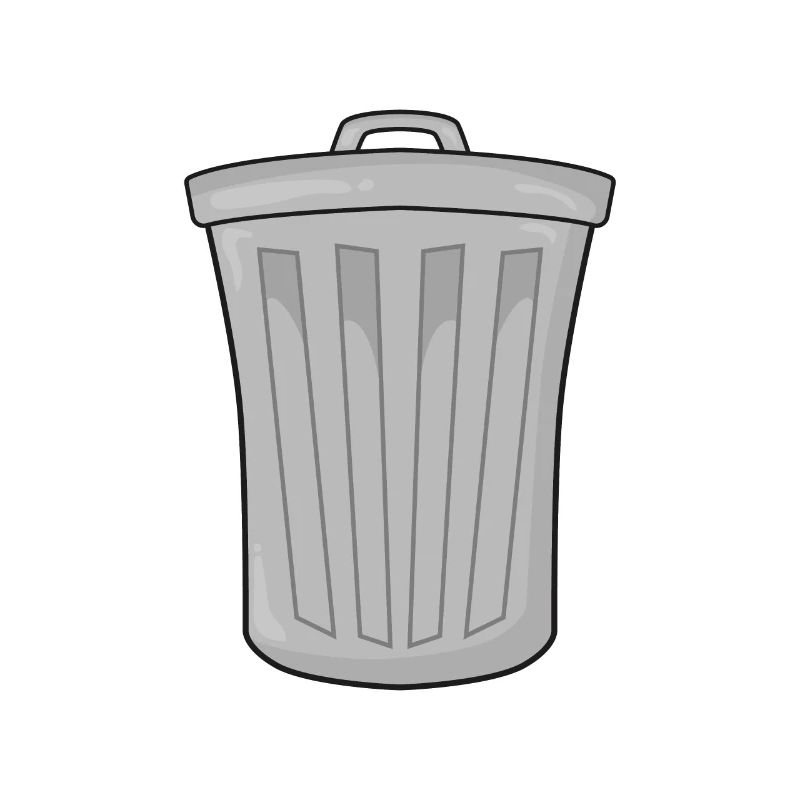 Garbage bin garbage