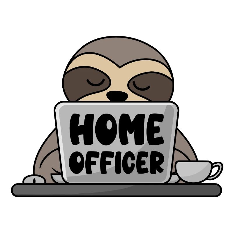 Home Officer Sloth Computer Home Office