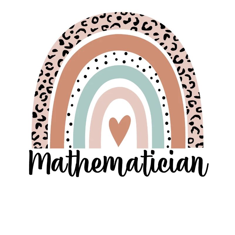 Mathématicien Rainbow Leopard Drôle de mathématicien