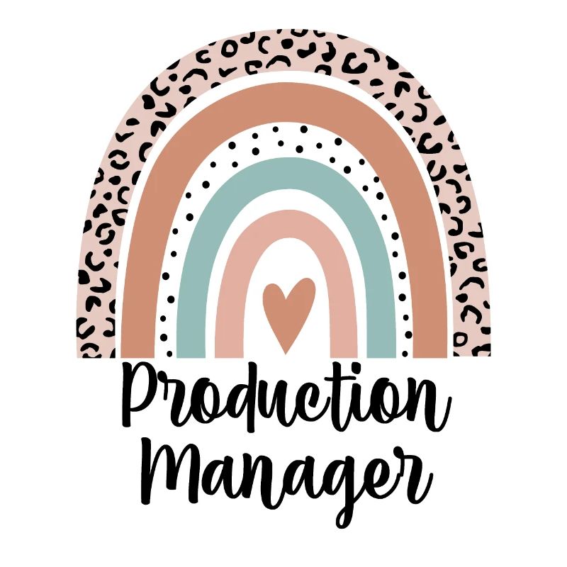 Production Manager Rainbow Leopard Funny Gift