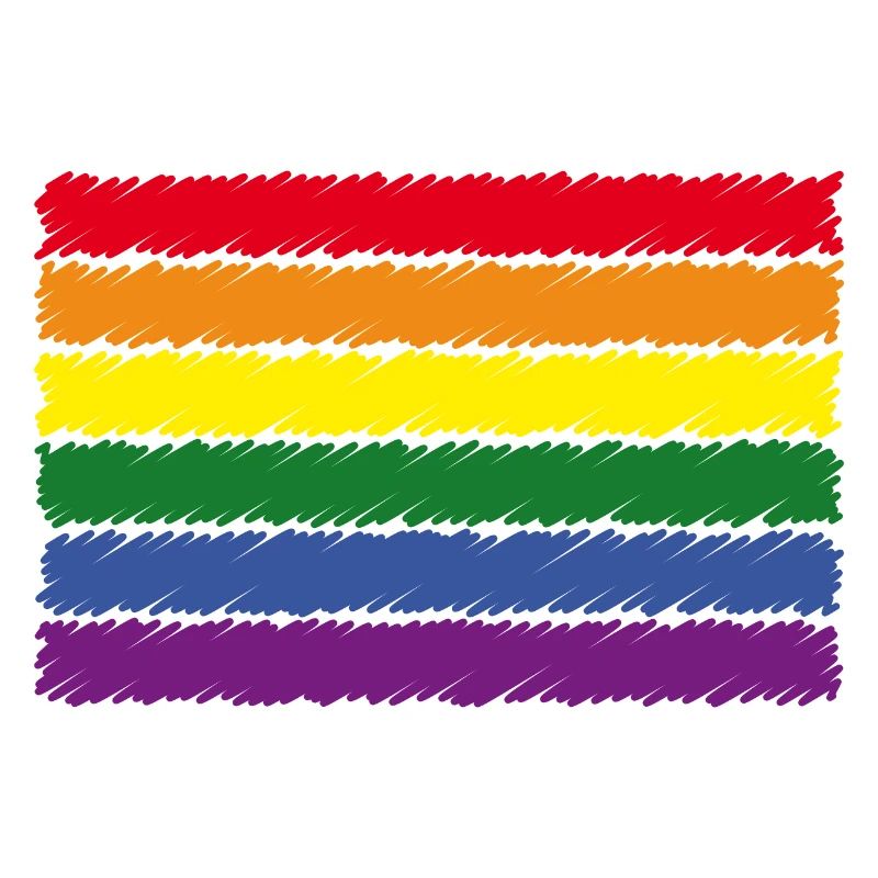 Rainbow Flag (Scribble / 6er)