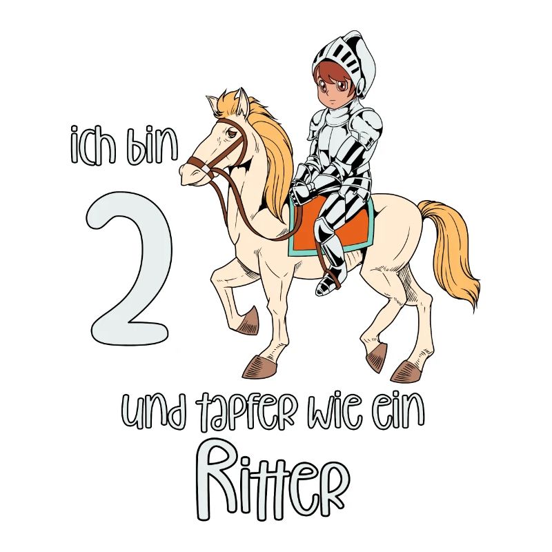 Geburtstagsshirt Ritter - 2 Geburtstag Junge