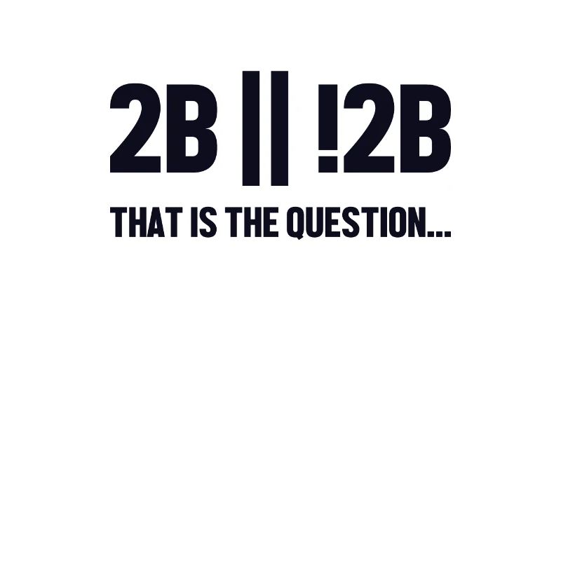 2B or not 2B Question Softwareingenieur Coder