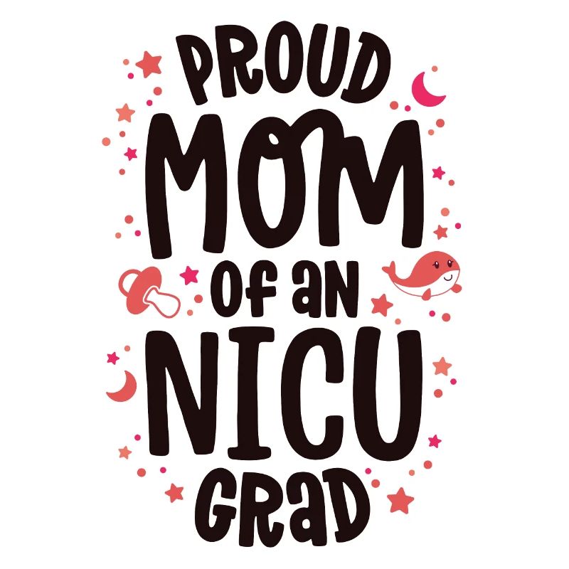 Stolze Mutter einer NICU-Absolventin NICU Grad Mutter