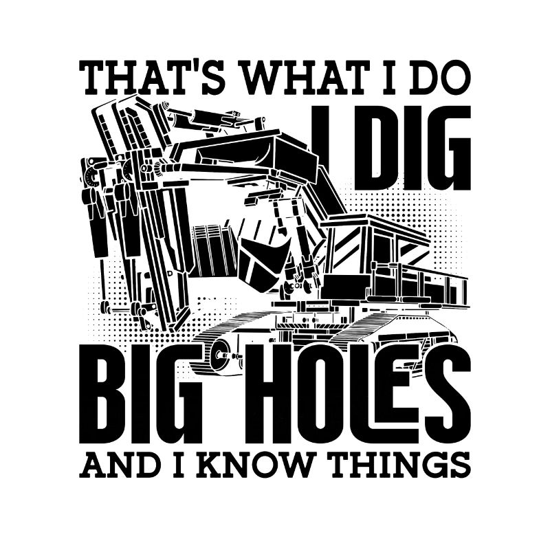 Excavator Construction worker Excavator driver Gift idea