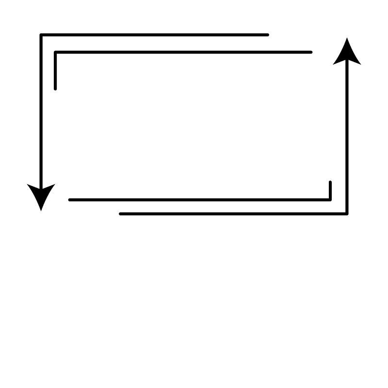 Arrow Frame Rectangular Shape Decoration