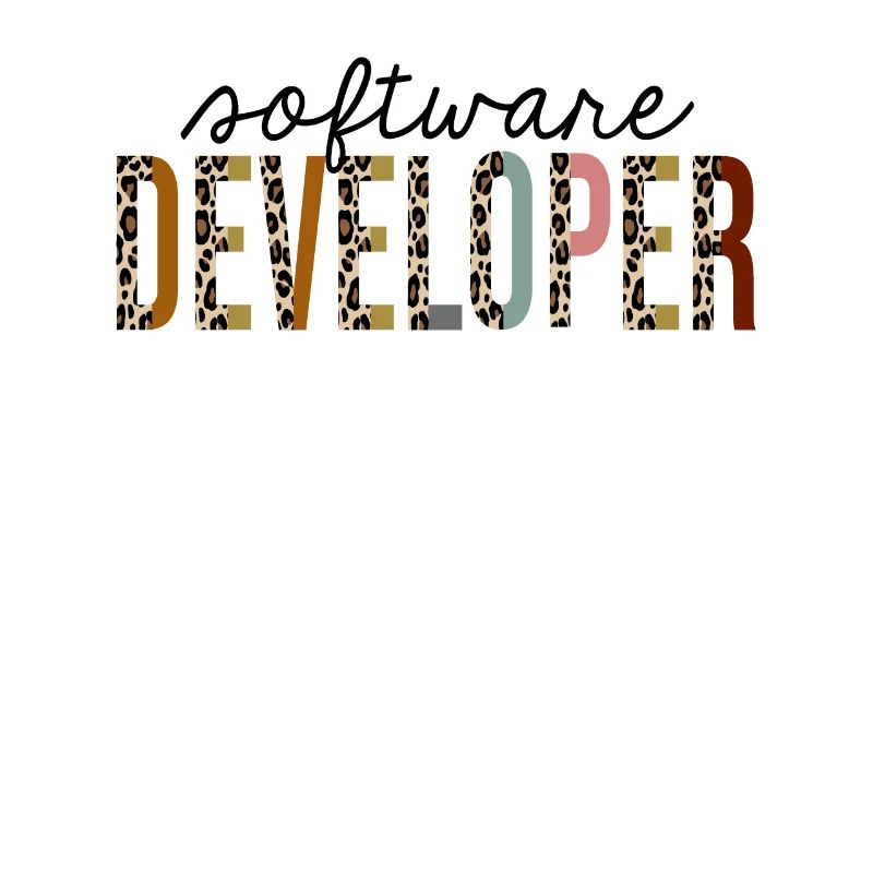 Software Developer Leopard Print Funny