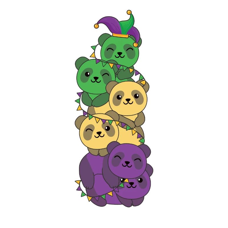 let the shenanigans begin Mardi Gras Panda Tower