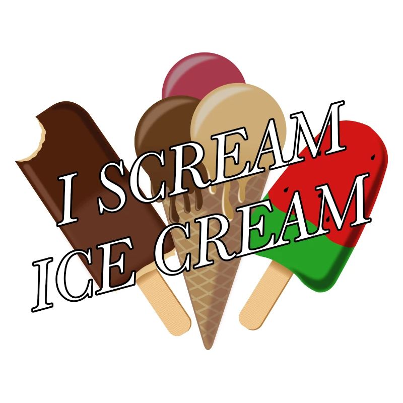 Drôle de dicton avec de la crème glacée et de la crème glacée