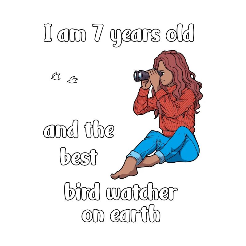 Ich bin 7 - Mädchen Vogelbeobachtung
