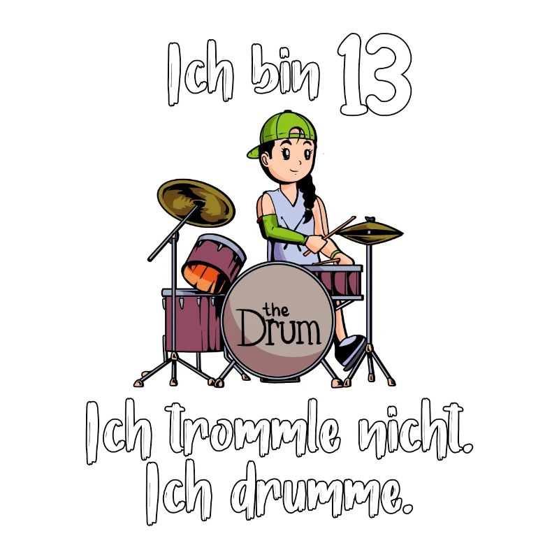 Ich bin 13 - Mädchen Schlagzeuger