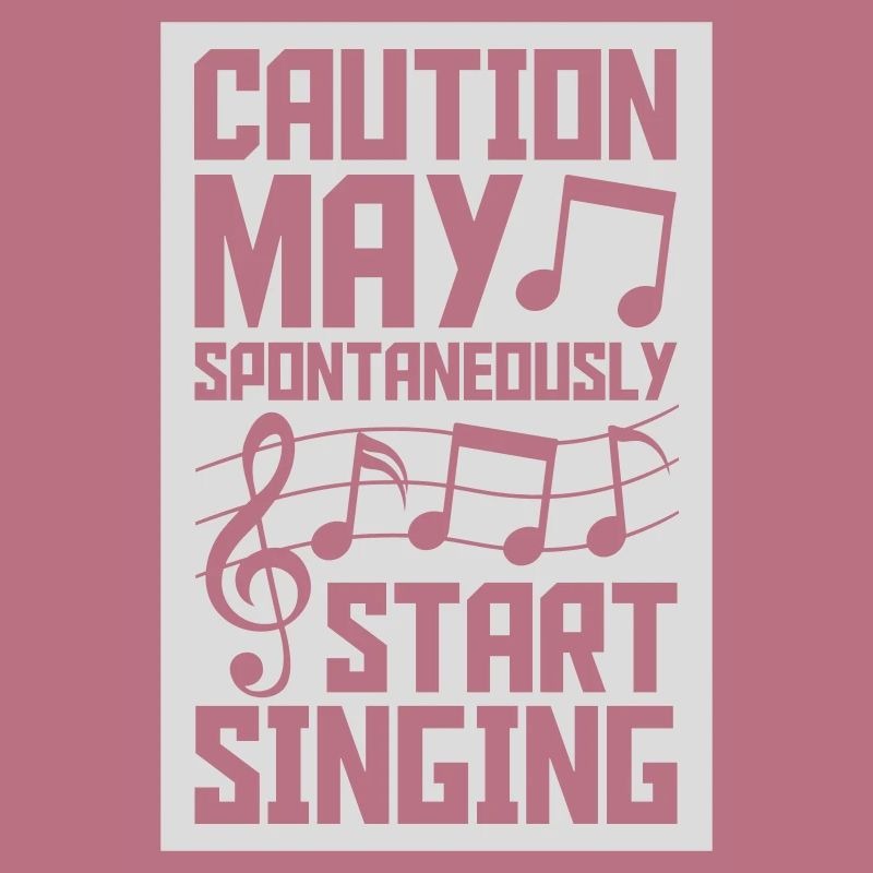 may spontaneously start singing