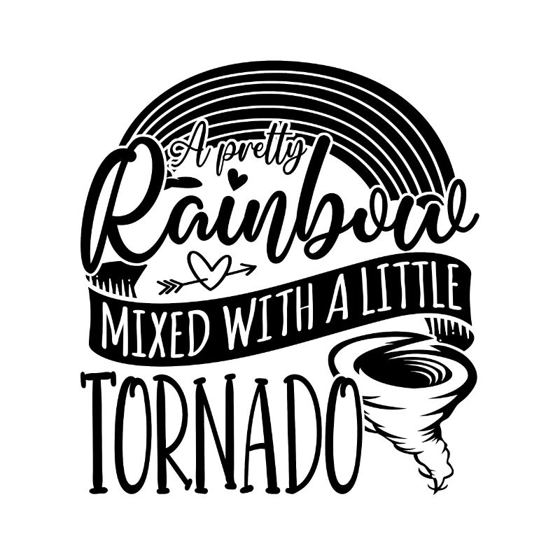 A Pretty Rainbow Mixed Storm Hunter Tornado Chaser