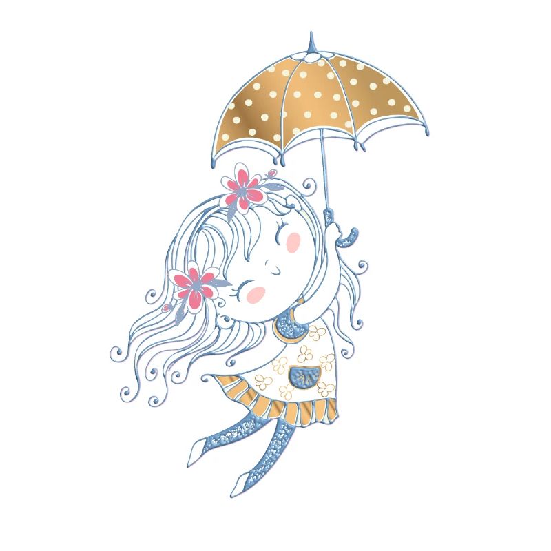 Kleines Mädchen Magic Umbrella: Feenflug