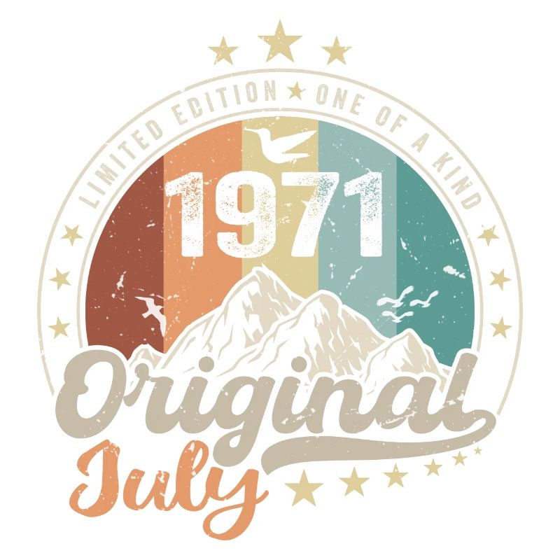 Juli 1971 Geburtstagsgeschenkidee Juli 1971