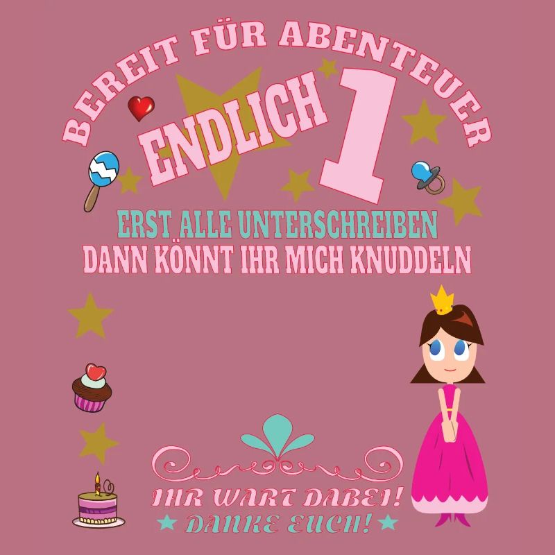 1. Geburtstag Mädchen & Junge Gästebuch