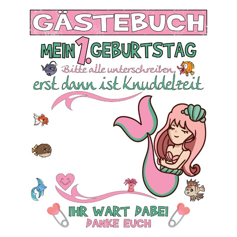 1. Geburtstag Mädchen & Junge Gästebuch