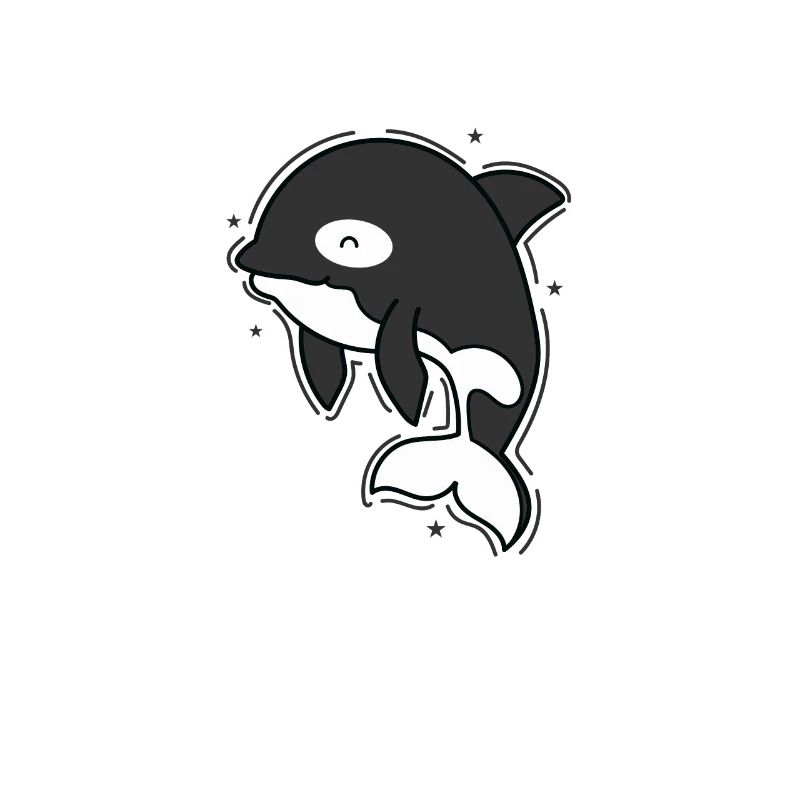 Orca sieht aus wie ein Delfin