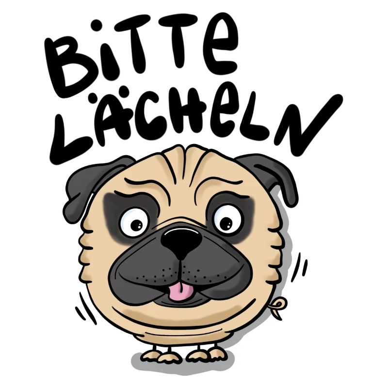 Mops Lächeln