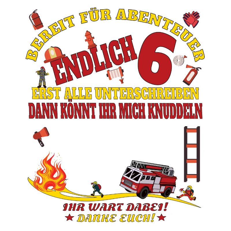 6. Geburtstag Junge & Mädchen Gästebuch