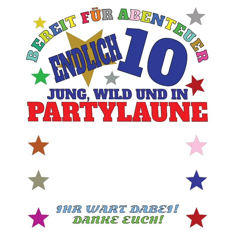 10. Geburtstag Mädchen & Junge Gästebuch