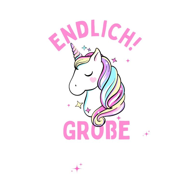 Ich werde große Cousine 2024 Einhorn Loading Süß