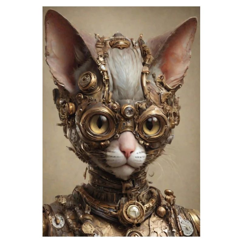 Cyber Punk Katze Sphinx