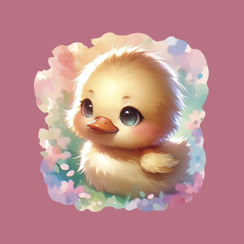 Chibi Easter Duckling For Duck Lovers