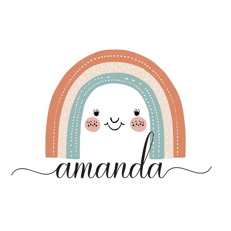 Amanda! Regenbogen, personalisierbar