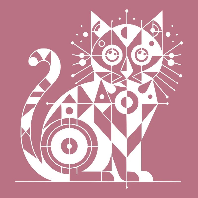 Conception de lignes géométriques de chat