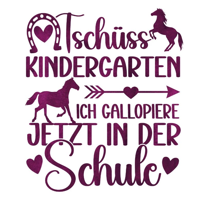 Schulkind 2024 Mädchen Pferd Einschulung 2024 Mädc
