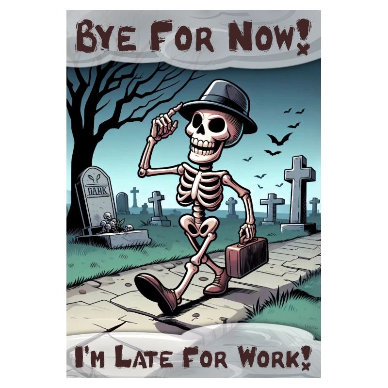 Bye for now! I'm late for work