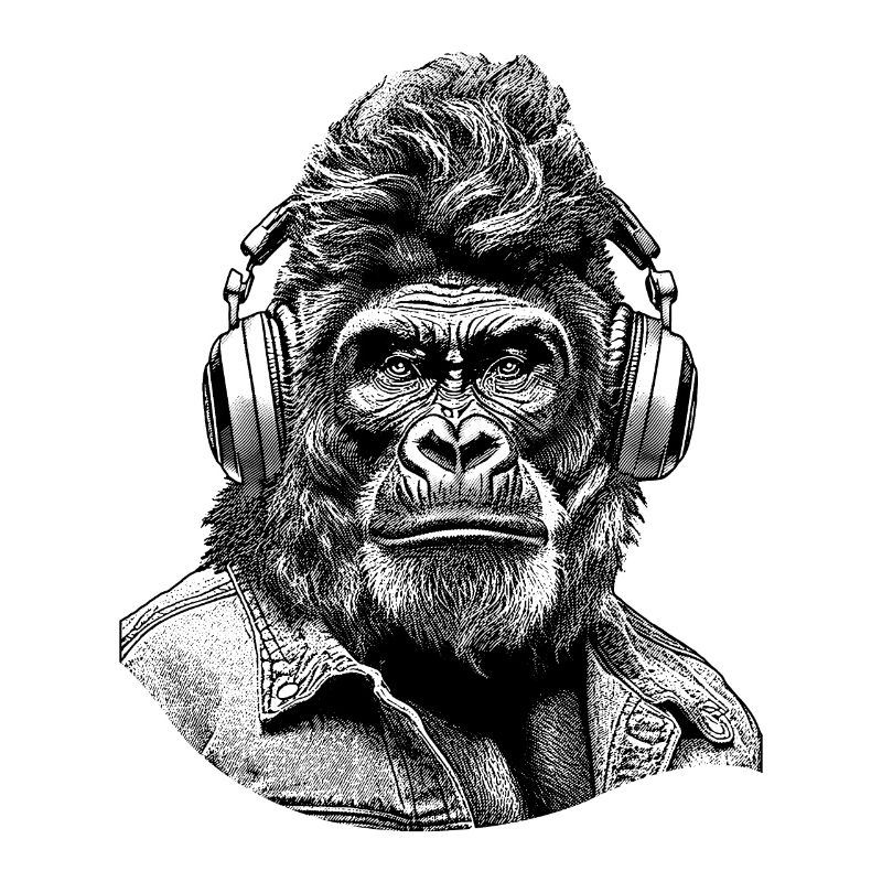 Camicia Hard Rock Gorilla Design