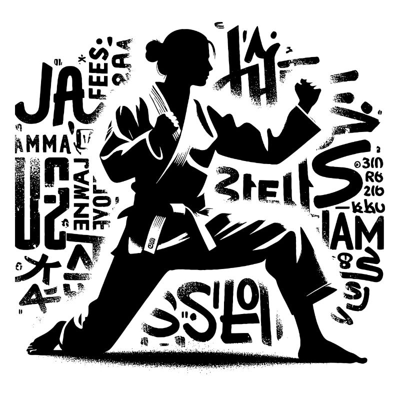 Süßes Karate Taekwondo Lustiges Karate Mädchen