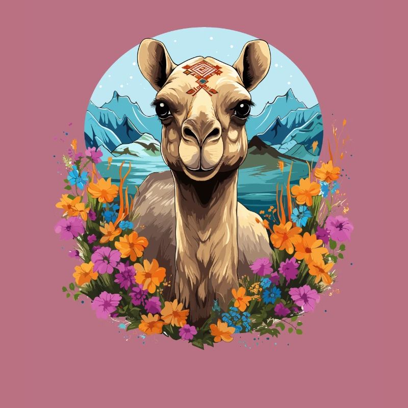 Kamel Kamelkopf Blumen